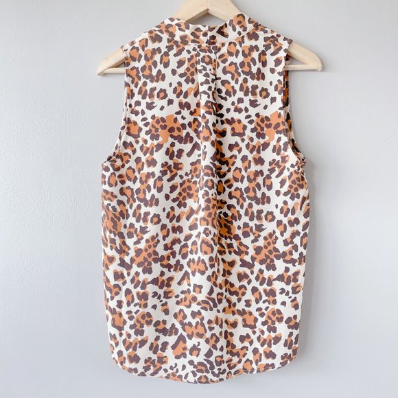 Babaton Artizia Akira Blouse LIKE NEW animal print women's shirts small - Picture 6 of 17